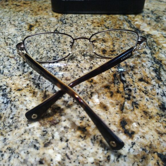 Coach HC 5054 Faina 9187 Eyeglasses Satin Brown Tortoise Gold 49-17-135 w/ Case - Picture 9 of 11